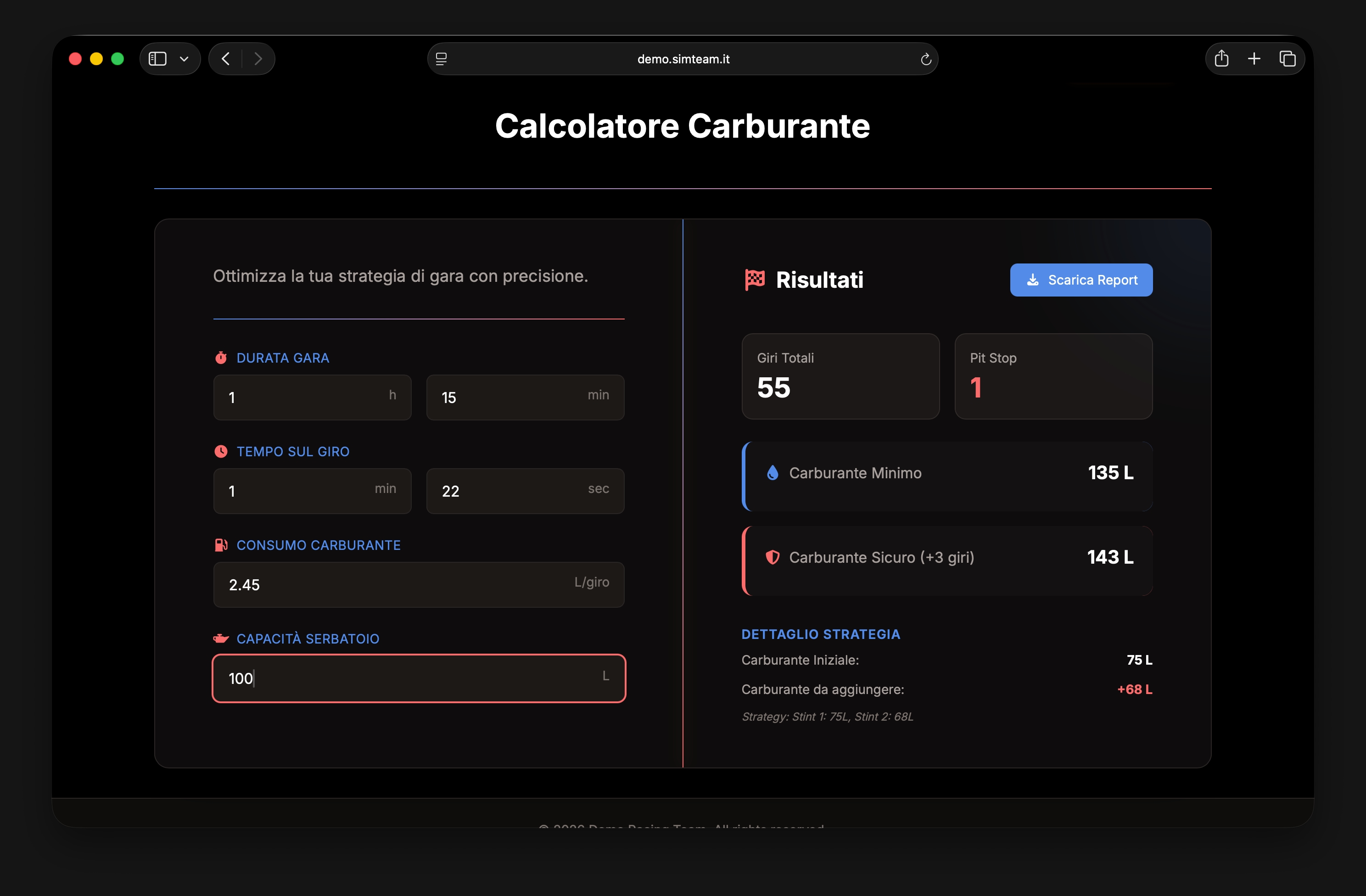 Fuel Tool Screenshot